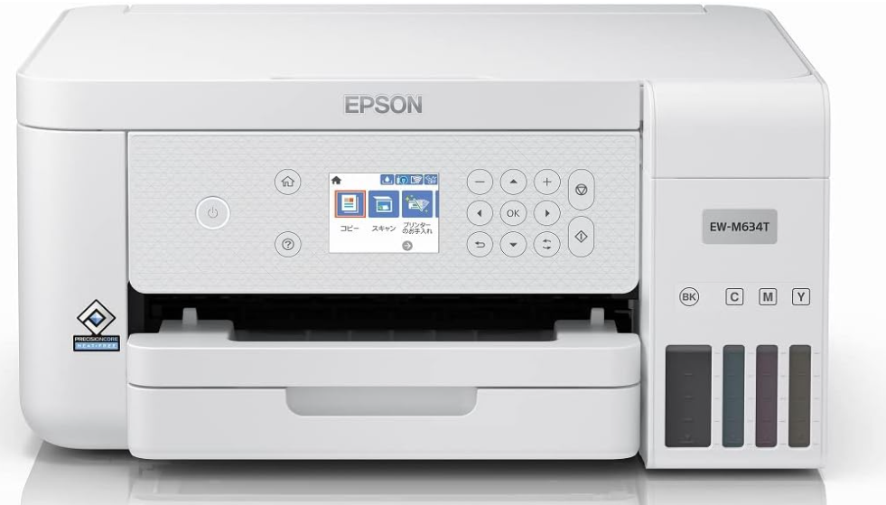 エプソン プリンター エコタンク搭載 A4カラーインクジェット複合機 EW-M634T1 写真用紙スクエア 20枚入 テレワーク向け 低ランニングコスト