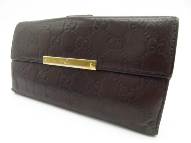 グッチ　長財布 シマ