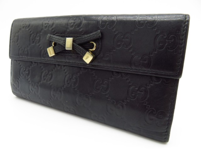 グッチ　長財布 シマ